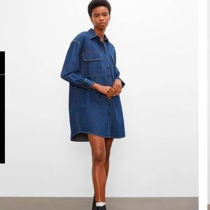 Club Monaco Denim Shirt Dress